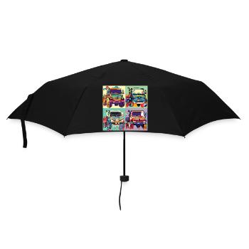 Unimog - Modern - Warhol - Universal Motorized Tool - Umbrella (small) - black - Front