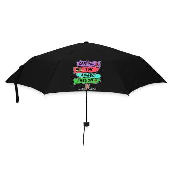 Déclaration de camping Camping-car Coeur Camper Relax - Parapluie standard - noir - Devant