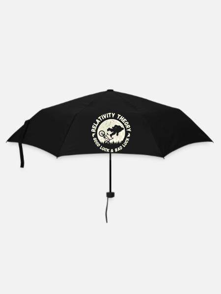 Relativitätstheorie - Glück und Pech - Regenschirm (klein) - Schwarz