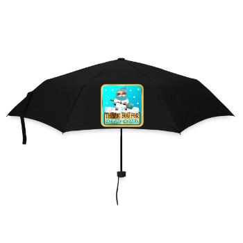 SHOVELING THE SNOW - THANK YOU SLOTH - Umbrella (small) - black - Front
