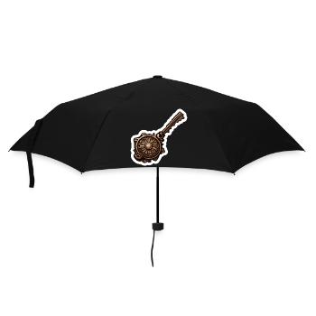 Clé / Serrure / Verrouillé / Sécurité - Parapluie standard - noir - Devant