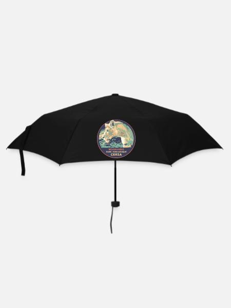 Écusson Lionne CERZA : Nature Majestueuse - Parapluie standard - noir