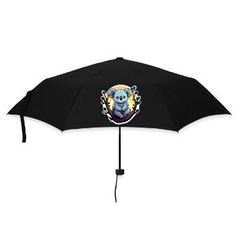 Koala Drawing - Umbrella (small) - black - Front