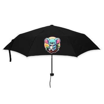 Koala Drawing - Umbrella (small) - black - Front