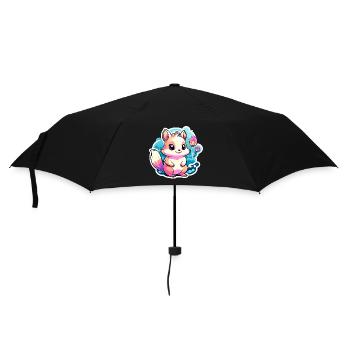 Squirrel Illustration - Umbrella (small) - black - Front