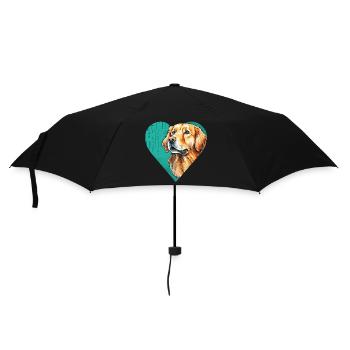 Golden Retriever Portrait - Parapluie standard - noir - Devant