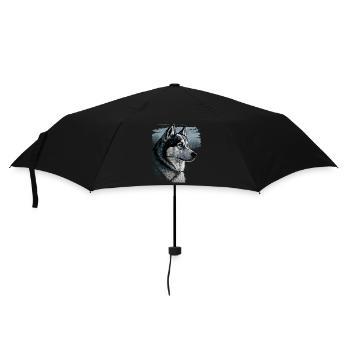 Chien Husky - Parapluie standard - noir - Devant