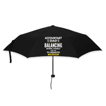 Accountant Dad Accounting Finance Financial Funny - Umbrella (small) - black - Front