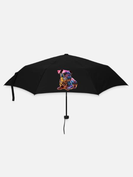 chromatische Bulldogge - Regenschirm (klein) - Schwarz