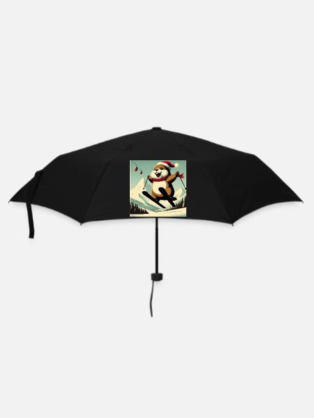 Marmot Ski Vintage Poster - Umbrella (small) - black