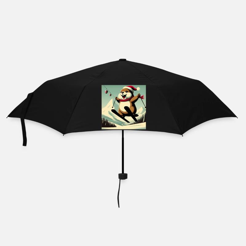 Marmot Ski Vintage Poster - Umbrella (small) - black