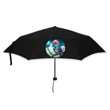 Illustration d’oiseau perroquet - Parapluie standard - noir - Devant