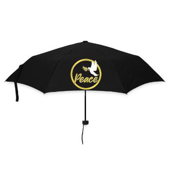 Peace Dove of Peace Peace Sign Statement - Umbrella (small) - black - Front