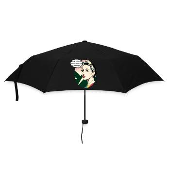 Beauty begins the moment you decide to be yourself - Umbrella (small) - black - Front