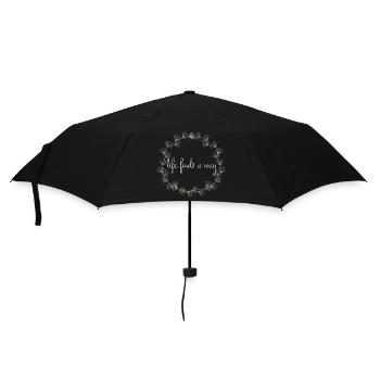 Life finds a way, Dandelion - Umbrella (small) - black - Front