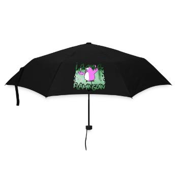I am a Flaminguin - Regenschirm (klein) - Schwarz - Vorne
