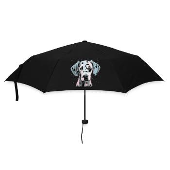 Niedlicher Dalmatiner - Regenschirm (klein) - Schwarz - Vorne