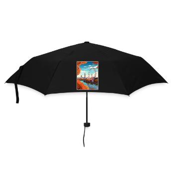 London Eye Vintage Travel Poster WPA Souvenir - Umbrella (small) - black - Front