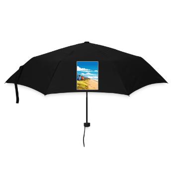 Blyth England Vintage Travel Poster WPA Souvenir - Umbrella (small) - black - Front