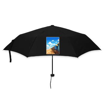 Blyth Angleterre Vintage voyage affiche WPA Souvenir - Parapluie standard - noir - Devant