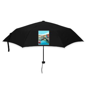 Weymouth England Vintage Travel Poster Souvenir - Umbrella (small) - black - Front
