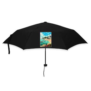 St Mawes Angleterre Vintage voyage affiche Souvenir - Parapluie standard - noir - Devant