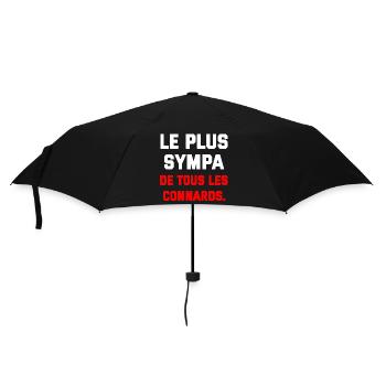 T SHIRT HUMOUR PLUS SYMPA DE TOUS LES CONNARDS  - Parapluie standard - noir - Devant