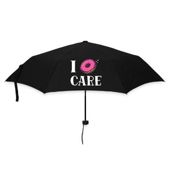 Funny sayings don't matter donut I don't care attitude - Umbrella (small) - black - Front