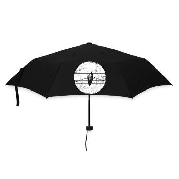 Rowing Boat Drawing - Umbrella (small) - black - Front
