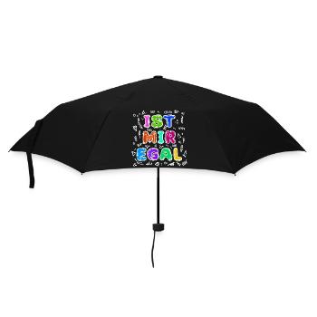 I don't care about relax statement indifferent attitude - Umbrella (small) - black - Front
