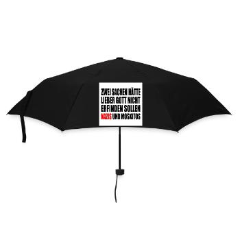 Fch nzs - nazis und moskitos - Regenschirm (klein) - Schwarz - Vorne