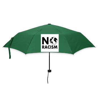 No racism - Regenschirm (klein) - Flaschengrün - Vorne