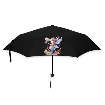 7 Jahre Fee Elfe Geburtstag Geschenk - Regenschirm (klein) - Schwarz - Vorne