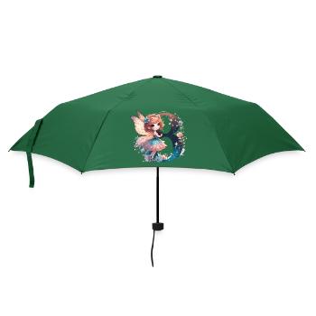 8 Jahre Fee Elfe Geburtstag Geschenk - Regenschirm (klein) - Flaschengrün - Vorne