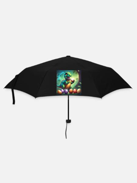 Adorable Dinosaur Red Eyes Easter - Umbrella (small) - black