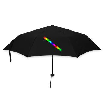 Sterne bunt Regenbogen Geschenkidee - Regenschirm (klein) - Schwarz - Vorne