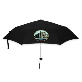 Dresdner Semperoper: Eleganz in der Illustration - Regenschirm (klein) - Schwarz - Vorne