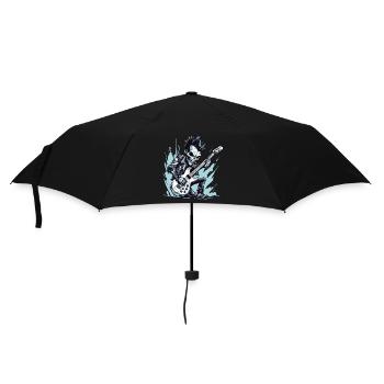 Horror Punk Zombie Gitarrist - Regenschirm (klein) - Schwarz - Vorne
