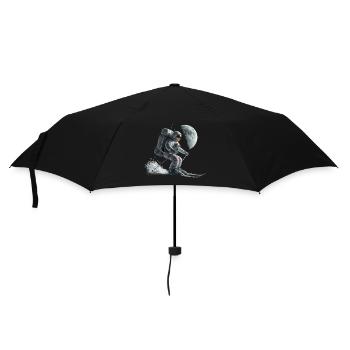 Astronaute Skieur - Parapluie standard - noir - Devant