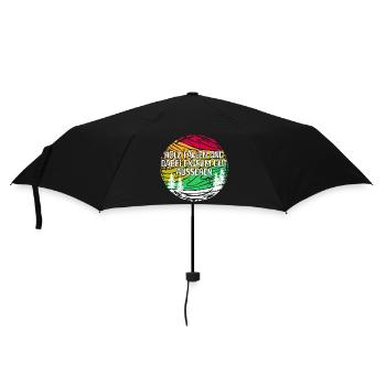 Bûcheron Woodland bois déclaration bois arbre de menuiserie - Parapluie standard - noir - Devant