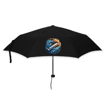 Harmonica abstract design - Umbrella (small) - black - Front