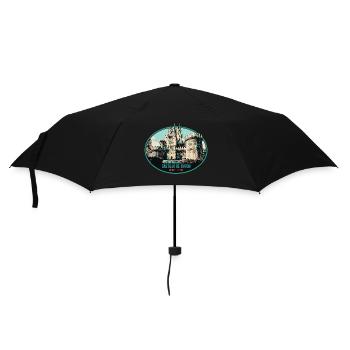 Illustration Château Butrón, Espagne - Parapluie standard - noir - Devant