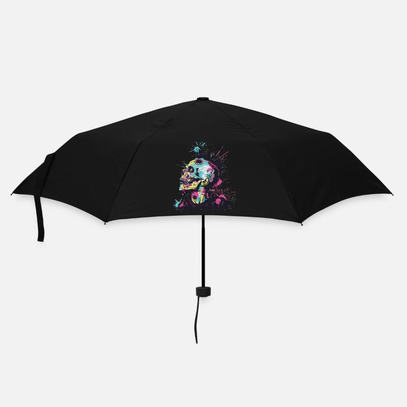 Horror Punk Zombie Mohawk - Regenschirm (klein) - Schwarz