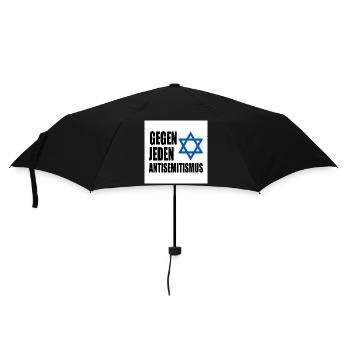 Gegen jeden antisemitismus - Regenschirm (klein) - Schwarz - Vorne