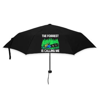 Tronçonneuse déclaration boiseries arbre bûcheron - Parapluie standard - noir - Devant