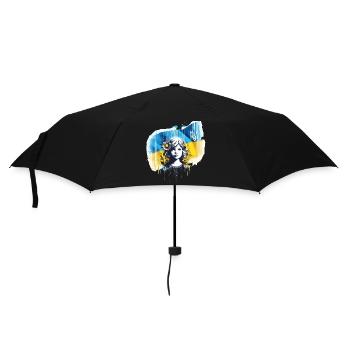 Le drapeau de l’Ukraine met fin à la guerre - Parapluie standard - noir - Devant