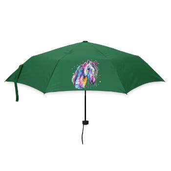 Horse with Heart - Umbrella (small) - bottlegreen - Front