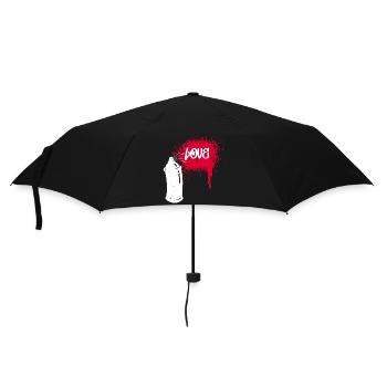 Bombe aérosol Graffiti pulvérisateur dessin Illustration - Parapluie standard - noir - Devant