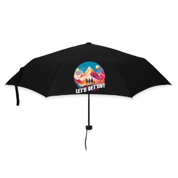 Nichts wie raus mit der Familie in die Natur - Regenschirm (klein) - Schwarz - Vorne