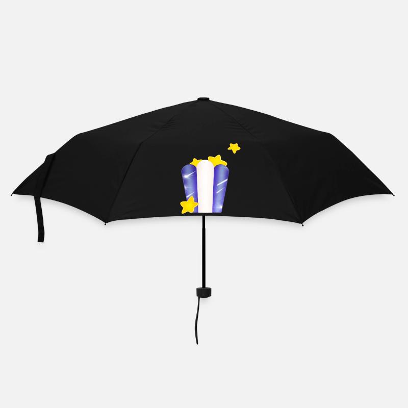 Star-Tasche! - Regenschirm (klein) - Schwarz